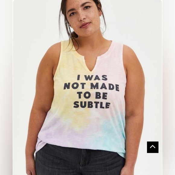 Torrid Tops - Graphic Tie Dye Tank